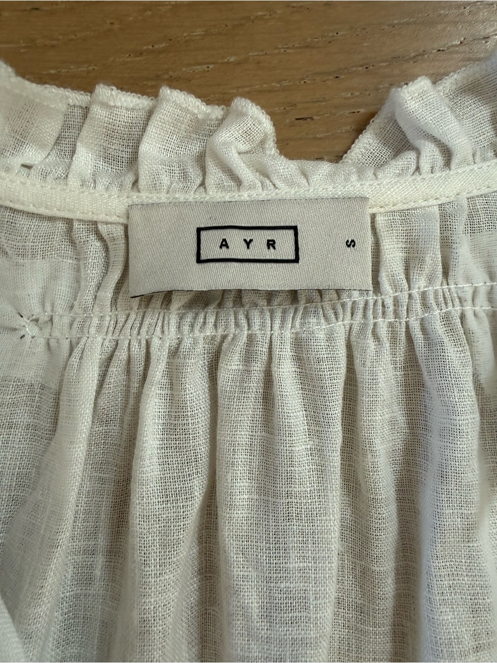 AYR Linen Embroidered Blouse - Picture 3 of 3